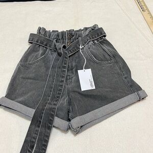 Vervet‎ High Rise Denim Jean Shorts Womens Size XS Black NWT